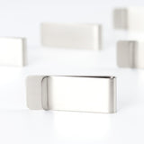 1PC High Quality Stainless Steel Metal Money Clip Fashion Simple Silver Dollar Cash Clamp Holder Wallet for Men Women