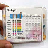 600pcs/lot 30Values* 20pcs 1% 1/4 W resistor