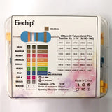 600pcs/lot 30Values* 20pcs 1% 1/4 W resistor
