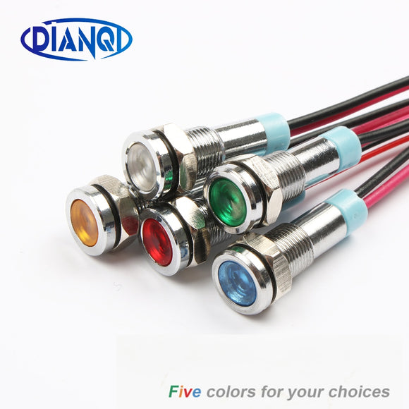 6mm LED Metal Indicator light 6mm
